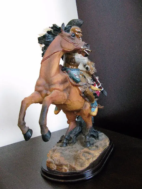 Collectible Limited Edition Native American Warrior Horseman in Arts & Collectibles in City of Halifax - Image 4