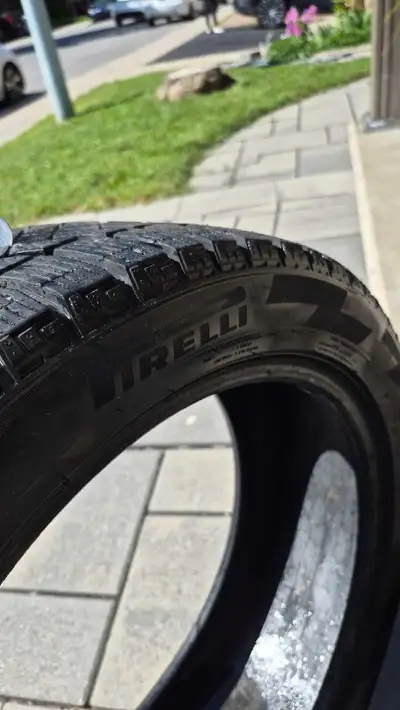 4 Pirelli Ice Zero RF winter tires, 245/45 r19, 2 winters driven, excellent condition. $400. No rims