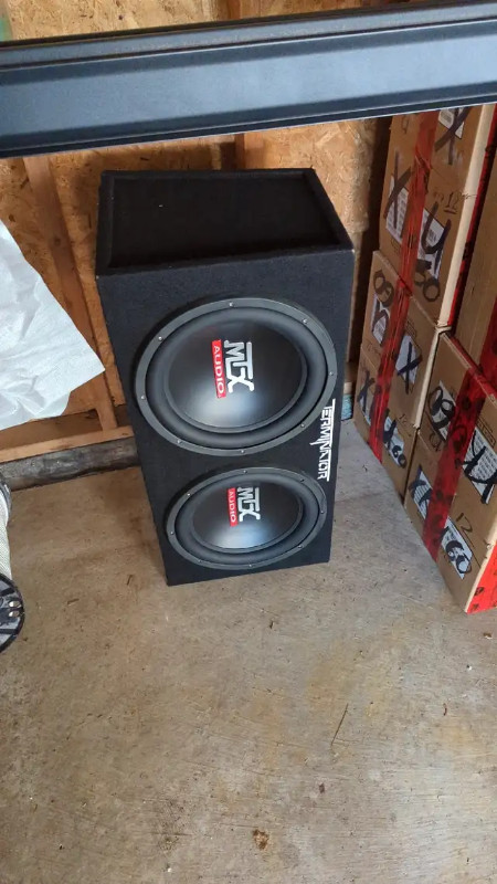 Car subwoofer 2 x 12 inch with box MTX Audio + Amplifier woofer in Speakers in City of Toronto