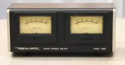 Dual meters read up to 100 watts RMS at 4 or 8 ohms. Model 42-2100 From their catalogue: Continuousl...