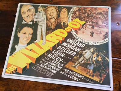 Wizard of OZ Metal Embossed Vintage Look Sign, View more
