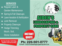 Lawn care service available 
