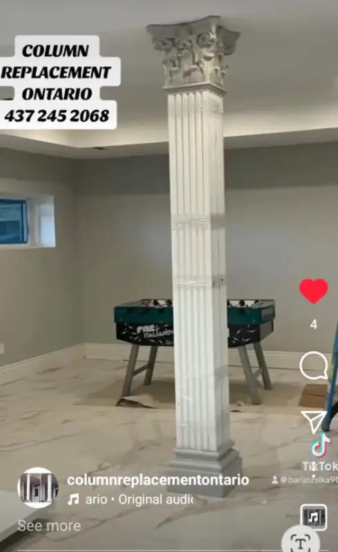 INTERIOR METAL POST COVER & FAKE MARBLE COLUMNS in Windows, Doors & Trim in Mississauga / Peel Region - Image 4