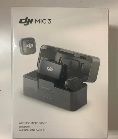 DJI Mic 3 (2 TX + 1 RX + Charging Case), Wireless Microphone, View more