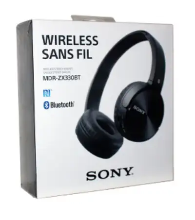 Sony MDR-ZX330BT Wireless Bluetooth Stereo Headphones - BLACK, View more