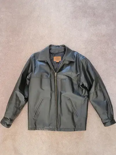 Leather Bomber  Jacket, View more