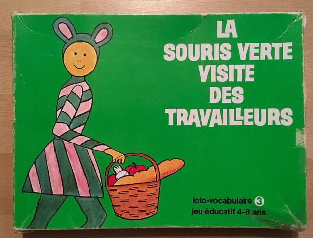 La souris verte visite des travailleurs -Loto-vocabulaire / 1971 dans Art et objets de collection  à Trois-Rivières