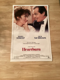 Original 27x40/41” happy loving poster from the movie HEARTBURN