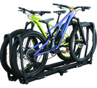 Tire Hold Hitch Mount (1.25"/2") Platform Rack (2) Bike