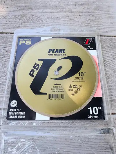 Pearl DTL10G - 10 X .048 X 5/8 P5 Glass Tile Blade, 7MM Rim New, View more