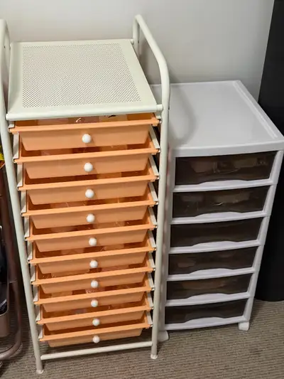 Plastic movable drawers, View more