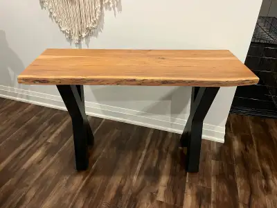 Custom Solid wood live edge table, View more