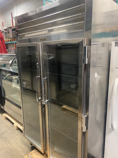 Used Upright Glass 2 Door Cooler by Traulsen, View more