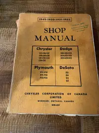 Vintage shop manual 