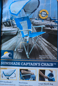 Outdoor/beach/camping SunShade Portable Chair (set of two) - NEW