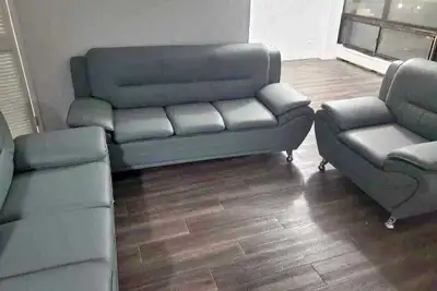 Brand new sofa set for living room • Includes 3 seater, loveseat & chair • Comfortable cushions and...