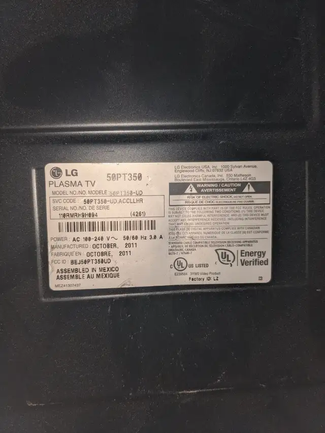 LG LP50PT350 720p TV in TVs in Ottawa - Image 5