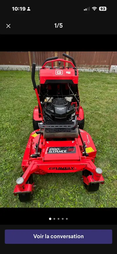 Gravely Tondeuse stand up, View more