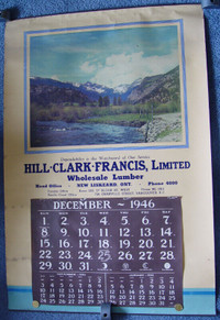 New Liskeard, 1946 Calendar (Fort Erie)