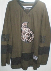 Ottawa Senators Karlsson Military Camo Style Jersey Size 3XL