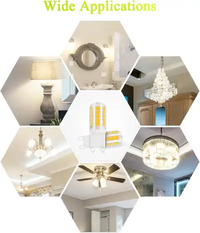 DiCUNO G9 LED Bulbs, 4W (40W Halogen Equivalent), 400lm, 4000K, View more