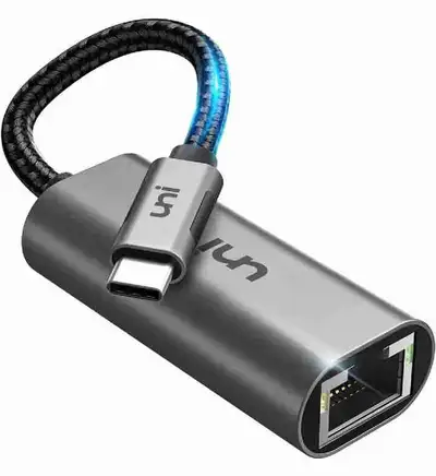 uni USB C to Ethernet Adapter, Driver Free RJ45 to USB C [Thunde, View more
