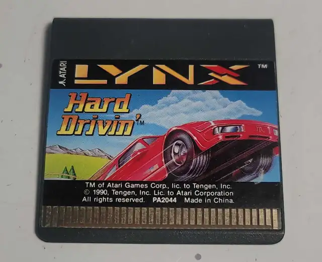 Hard Drivin Atari Lynx