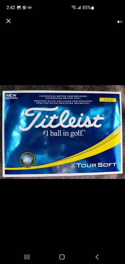 TITLEIST 12 PK TOUR SOFT YELLOW DT TRUSOFT GOLF BALLS, View more