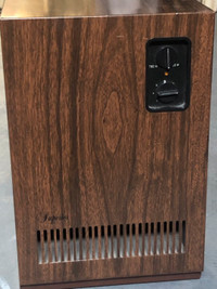 Vintage Superior Space Heater in Wood Grain Cabinet