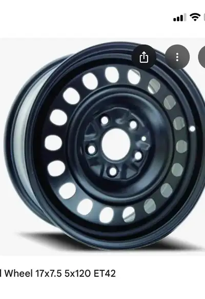 Steel tire rims 17” x 7.5” , 5 bolt for a Chrysler/Dodge - $160.00 for four rims or best offer