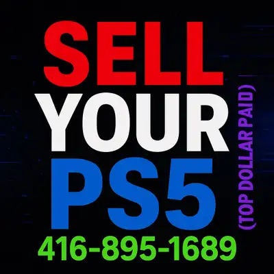 Looking to sell your Playstation 5? I offer top dollar for your PS5. Contact me today!