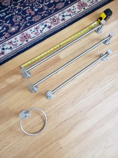 Umbra brand Brushed nickel towel bar/holder., View more