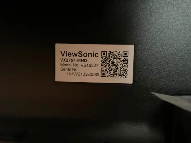 ViewSonic 27” Wide Monitor For Gaming in Monitors in Longueuil / South Shore - Image 3