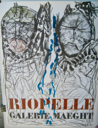 Jean-Paul Riopelle  affiche originale de 1974