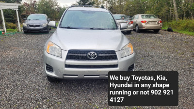 Buying Toyotas, Kia, Hyundai in any shape, running or not, etc