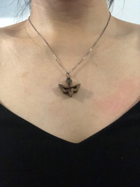 Wooden Bird Pendant 