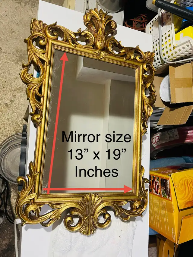 Mirror for Home Wall Decor, Vintage Baroque Decorative Mirror in Home Décor & Accents in Markham / York Region - Image 4