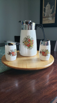 Vintage Corningware Coffee Pot With Creamer & Sugar REDUCED