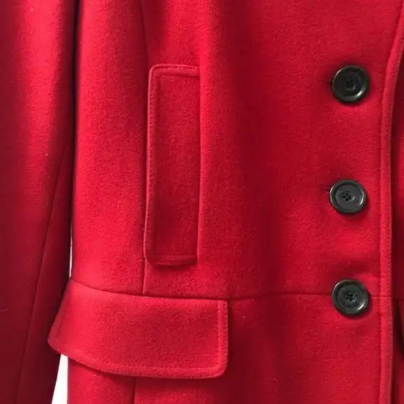 Banana Republic cherry red wool peacoat (S) in Women's - Tops & Outerwear in City of Toronto - Image 4