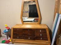 Dresser with mirror