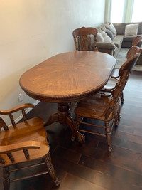Big solid family dining room table 