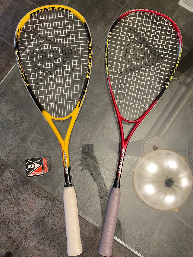 DUNLOP Power Plus and Max Plus Ti Squash Rackets in Tennis & Racquet in Mississauga / Peel Region