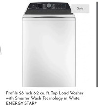 SALE - Brand New GE Profile 28 Inch Top Load Washer