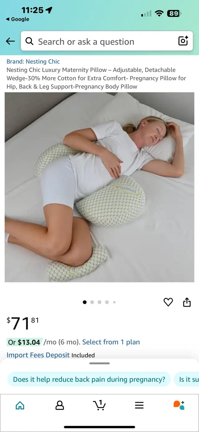 Luxury Maternity Pillow – Adjustable63234526491649121