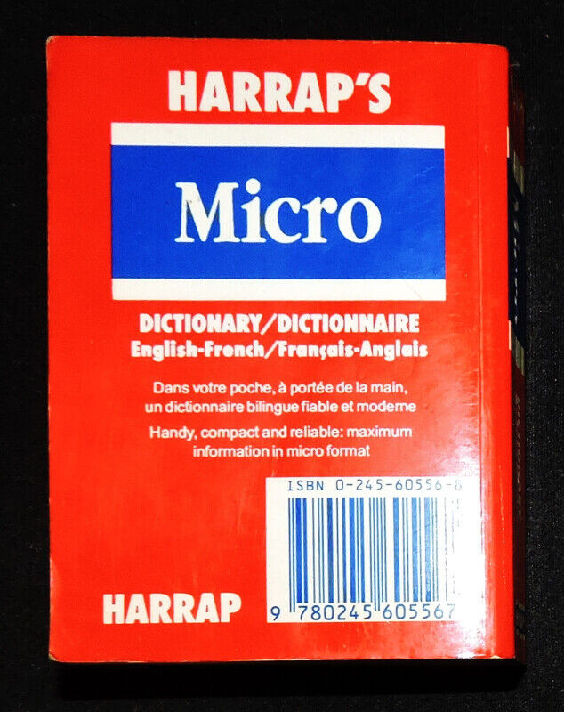 Harrap's Micro English - French Dictionary in Textbooks in Ottawa - Image 2