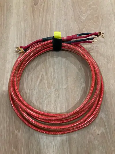 straight wire encore audiophile grade speakers cables 8ft, View more