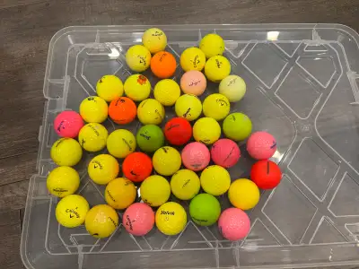 46 Mixed Colored Golf Balls for only $25!, View more