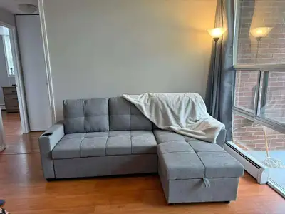 Pullout Sofa-Bed 3 Seater With Storage & USB Port, View more