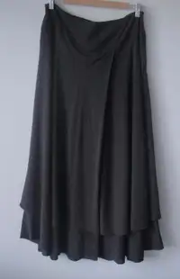 Sarah Pacini Brown Cotton and Silk Skirt - Size 8 to 10 US