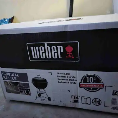 Weber Original Kettle 22" Charcoal Grill — New in box, View more